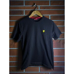 Scuderia Ferrari Black T-Shirt Men’s M/L Embroidered Shield Logo